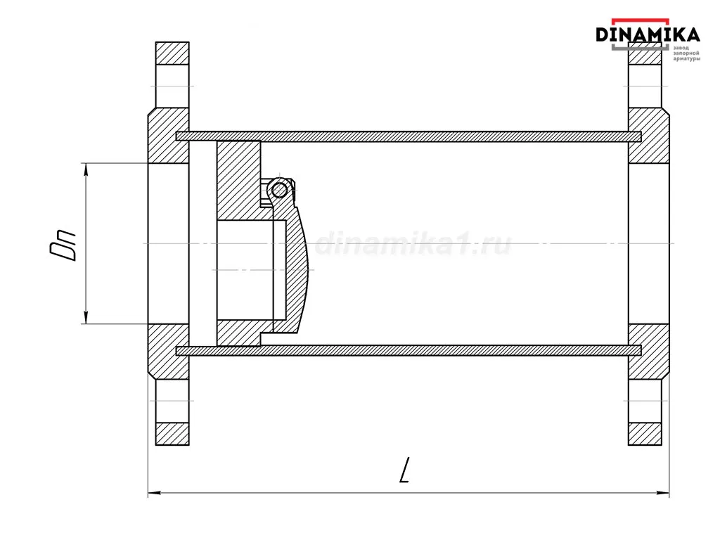 Обратный клапан 19нж38нж Ду350 Ру16-160 фланцевый